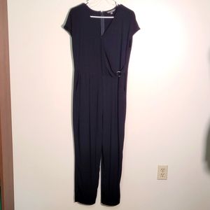 Sharango Black Short Sleeve Jumpsuit Size 10